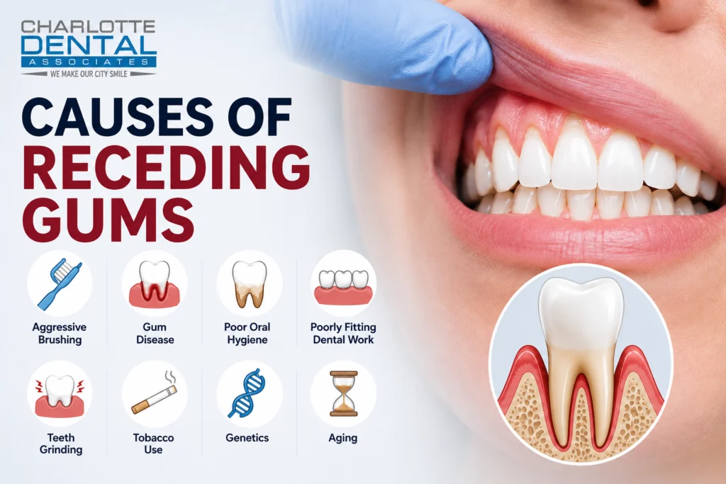 causes of receding gums